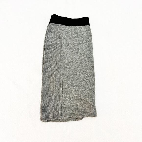 Alexander Wang Gray Banded Waist Mini Pencil Skirt Side Textured Panel Size XS - Picture 5 of 5